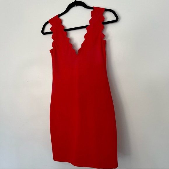 Marysia Antibes Scallop Red Swim Dress Cover Up Size Small Luxury Resort Wear - Picture 13 of 13